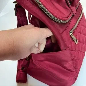 Travelon | Bags | Travelon Antitheft Foldover Quilted Berry  display picture 1